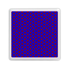 Blue Pattern Red Texture Memory Card Reader (square)