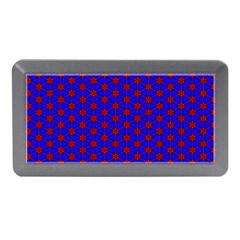 Blue Pattern Red Texture Memory Card Reader (mini)