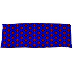 Blue Pattern Red Texture One Side Body Pillow Cases