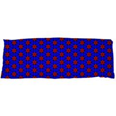 Blue Pattern Red Texture 15 x40  Body Pillow Case Dakimakura (two Sides)