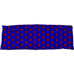 Blue Pattern Red Texture 17 x47  Body Pillow Case Dakimakura (two Sides)