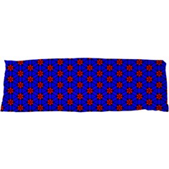 Blue Pattern Red Texture 21 x63  Body Pillow Case Dakimakura (two Sides)