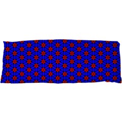 Blue Pattern Red Texture 25 x67  Body Pillow Case Dakimakura (two Sides)