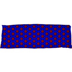 Blue Pattern Red Texture 25 x71  Body Pillow Case Dakimakura (two Sides)