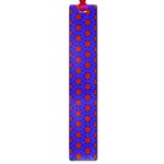 Blue Pattern Red Texture Large Book Marks Front