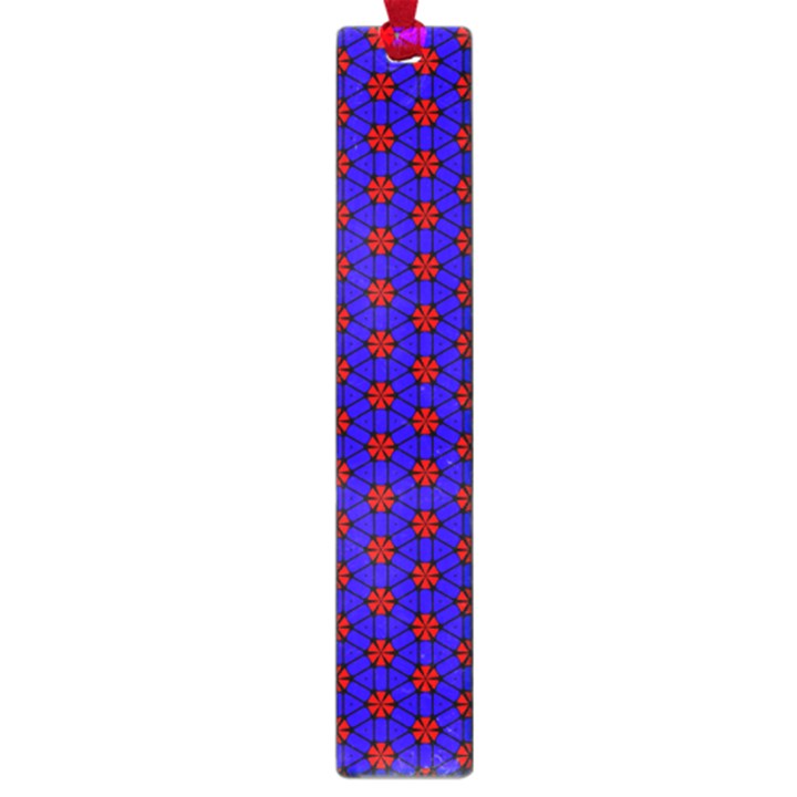 Blue Pattern Red Texture Large Book Marks