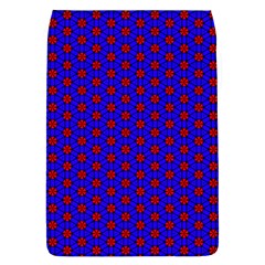 Blue Pattern Red Texture Removable Flap Cover (l)