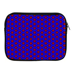 Blue Pattern Red Texture Apple Ipad 2/3/4 Zipper Cases