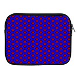 Blue Pattern Red Texture Apple iPad 2/3/4 Zipper Cases Front