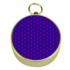 Blue Pattern Red Texture Gold Compasses