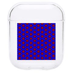 Blue Pattern Red Texture Hard Pc Airpods 1/2 Case