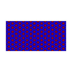 Blue Pattern Red Texture Yoga Headband