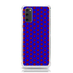 Blue Pattern Red Texture Samsung Galaxy S20 6 2 Inch Tpu Uv Case