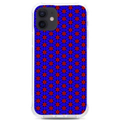 Blue Pattern Red Texture Iphone 12/12 Pro Tpu Uv Print Case