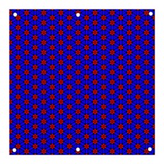 Blue Pattern Red Texture Banner And Sign 3  X 3 