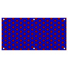 Blue Pattern Red Texture Banner And Sign 4  X 2 