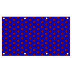 Blue Pattern Red Texture Banner And Sign 7  X 4 