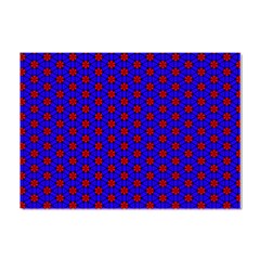 Blue Pattern Red Texture Crystal Sticker (a4)