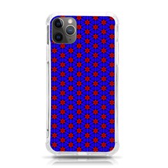 Blue Pattern Red Texture Iphone 11 Pro Max 6 5 Inch Tpu Uv Print Case