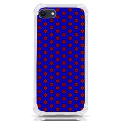 Blue Pattern Red Texture Iphone Se