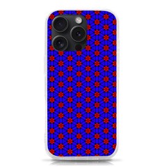 Blue Pattern Red Texture Iphone 15 Pro Tpu Uv Print Case