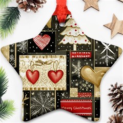 Christmas Reindeer Ornament (star)