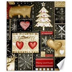 Christmas Reindeer Canvas 20  X 24  by Posterlux