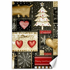 Christmas Reindeer Canvas 20  X 30  by Posterlux