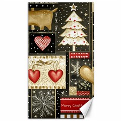 Christmas Reindeer Canvas 40  X 72  by Posterlux