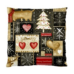 Christmas Reindeer Standard Cushion Case (two Sides)