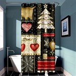 Christmas Reindeer Shower Curtain 36  x 72  (Stall)  Curtain(36 X72 )