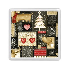 Christmas Reindeer Memory Card Reader (square) by Posterlux