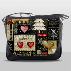 Christmas Reindeer Messenger Bag by Posterlux