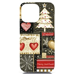 Christmas Reindeer Iphone 14 Pro Max Black Uv Print Pc Hardshell Case