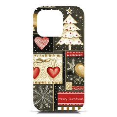 Christmas Reindeer Iphone 16 Pro Black Uv Print Pc Hardshell Case