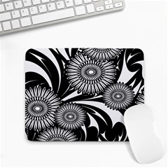 Modern Flowers Vector Seamless Pattern Small Mousepad