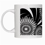 Modern Flowers Vector Seamless Pattern White Mug Left