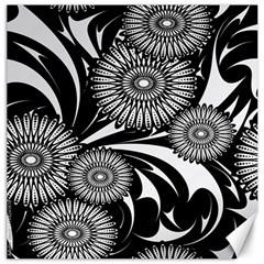 Modern Flowers Vector Seamless Pattern Canvas 16  X 16 