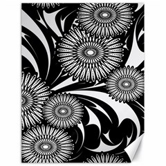 Modern Flowers Vector Seamless Pattern Canvas 18  X 24 