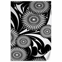 Modern Flowers Vector Seamless Pattern Canvas 20  X 30 