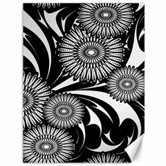 Modern Flowers Vector Seamless Pattern Canvas 36  X 48 