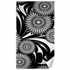 Modern Flowers Vector Seamless Pattern Canvas 40  X 72 