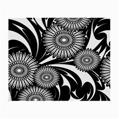 Modern Flowers Vector Seamless Pattern Small Glasses Cloth (2 Sides)