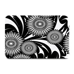 Modern Flowers Vector Seamless Pattern Plate Mats