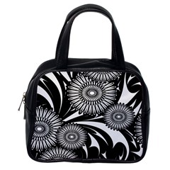 Modern Flowers Vector Seamless Pattern Classic Handbag (one Side)