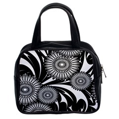 Modern Flowers Vector Seamless Pattern Classic Handbag (two Sides)