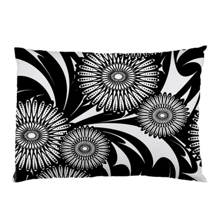 Modern Flowers Vector Seamless Pattern Pillow Case