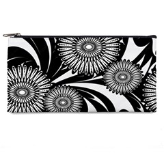 Modern Flowers Vector Seamless Pattern Pencil Cases