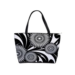 Modern Flowers Vector Seamless Pattern Classic Shoulder Handbag