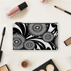 Modern Flowers Vector Seamless Pattern Cosmetic Bag (small)